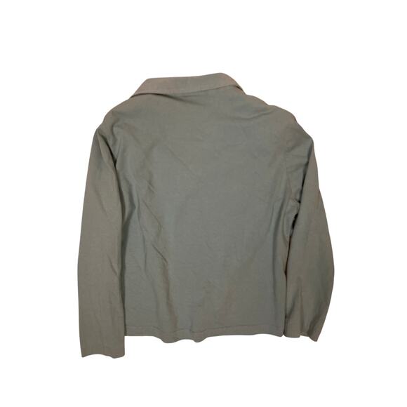 Green Cottagecore Floral Cardigan Sweater Women’s 12/Large Petite Knit Vintage - Picture 6 of 7